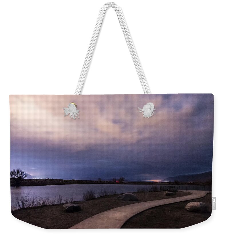 Pink Weekender Tote Bag featuring the photograph The Path by Cat Connor