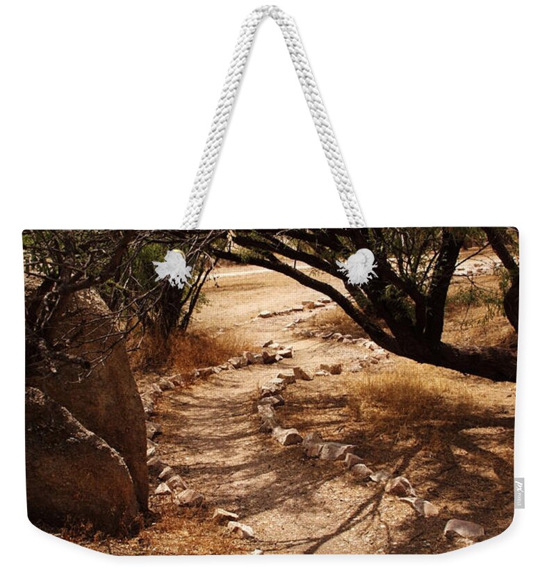 Landscape Weekender Tote Bag featuring the photograph The Path by Michael McGowan