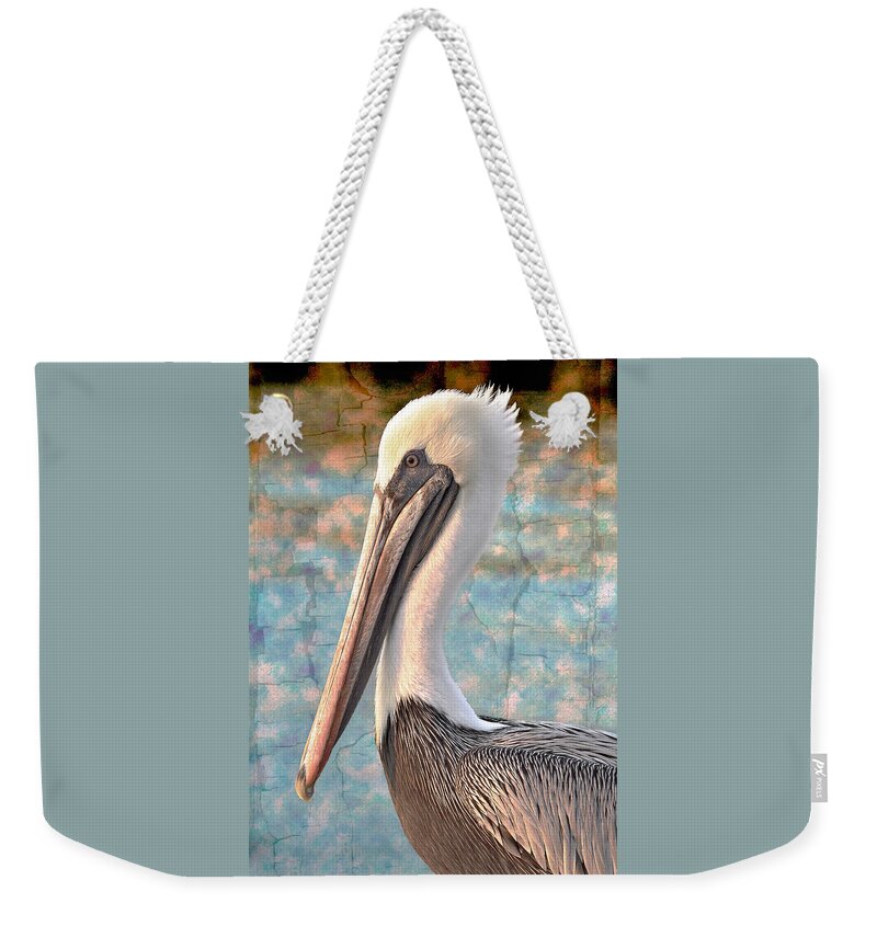 Pelican Weekender Tote Bag featuring the photograph The Prince by Debra and Dave Vanderlaan