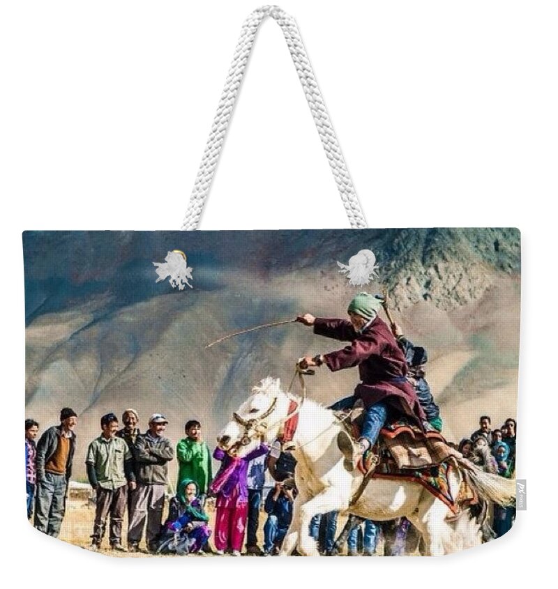 Horses Weekender Tote Bag featuring the photograph The Race Begins by Aleck Cartwright