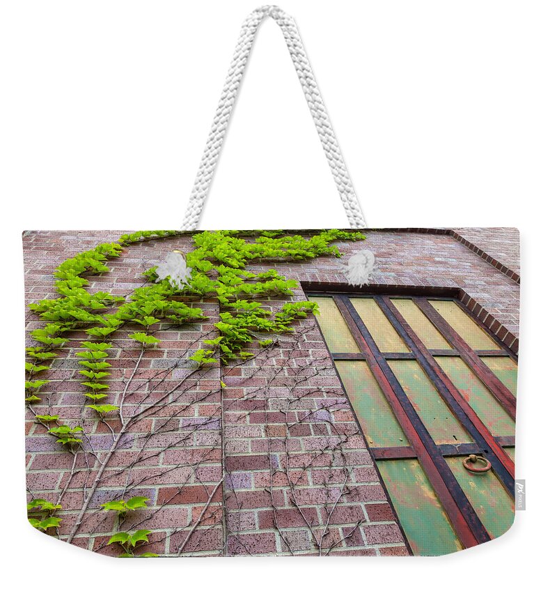 Nature Weekender Tote Bag featuring the photograph The Red Door by Jonathan Nguyen