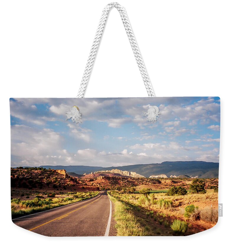 Utah Weekender Tote Bag featuring the photograph The Road Less Traveled by Stacy Abbott