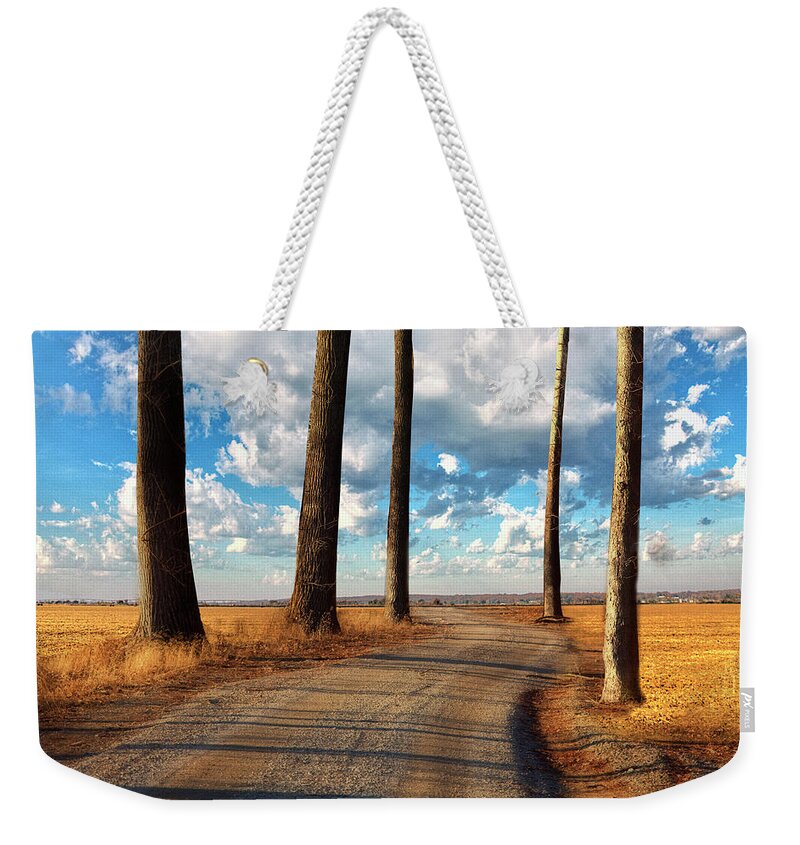 Tranquility Weekender Tote Bag featuring the photograph The Road Never Ends by Larrybraunphotography.com