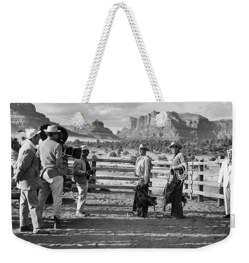 Arizona Weekender Tote Bag featuring the photograph The Rounders 2 by Bob Bradshaw