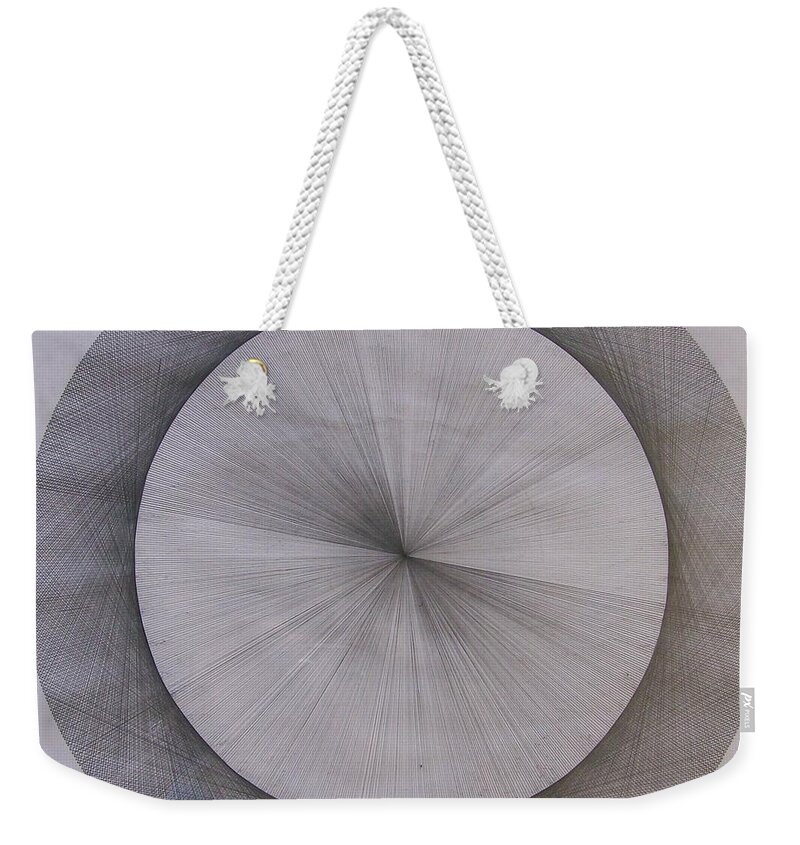 Pi Weekender Tote Bag featuring the drawing The Shape of Pi by Jason Padgett