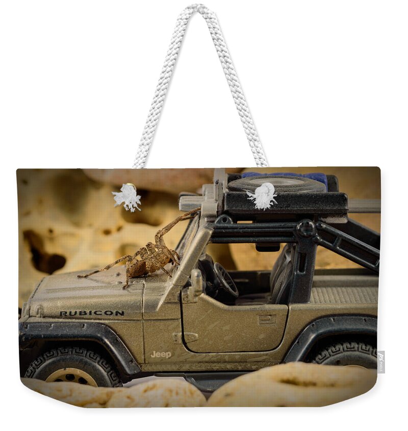Spider Weekender Tote Bag featuring the photograph The Spider Series II by Marco Oliveira