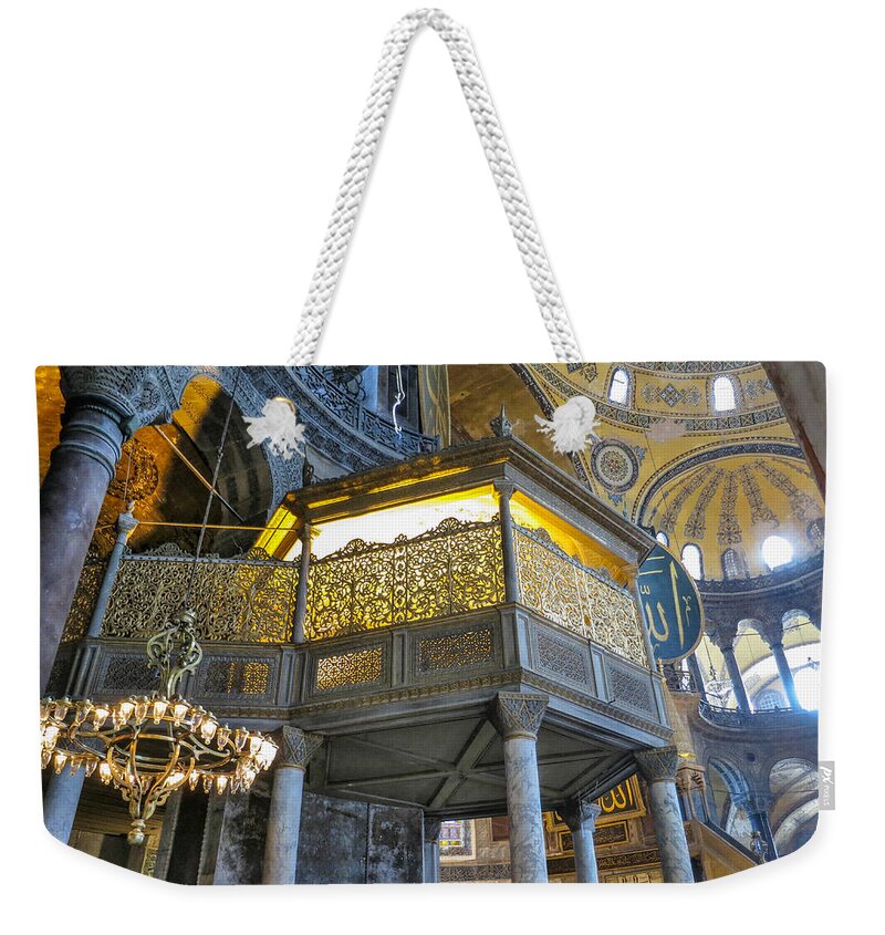 Istanbul Weekender Tote Bag featuring the photograph The Sultan's Lodge by Ross Henton