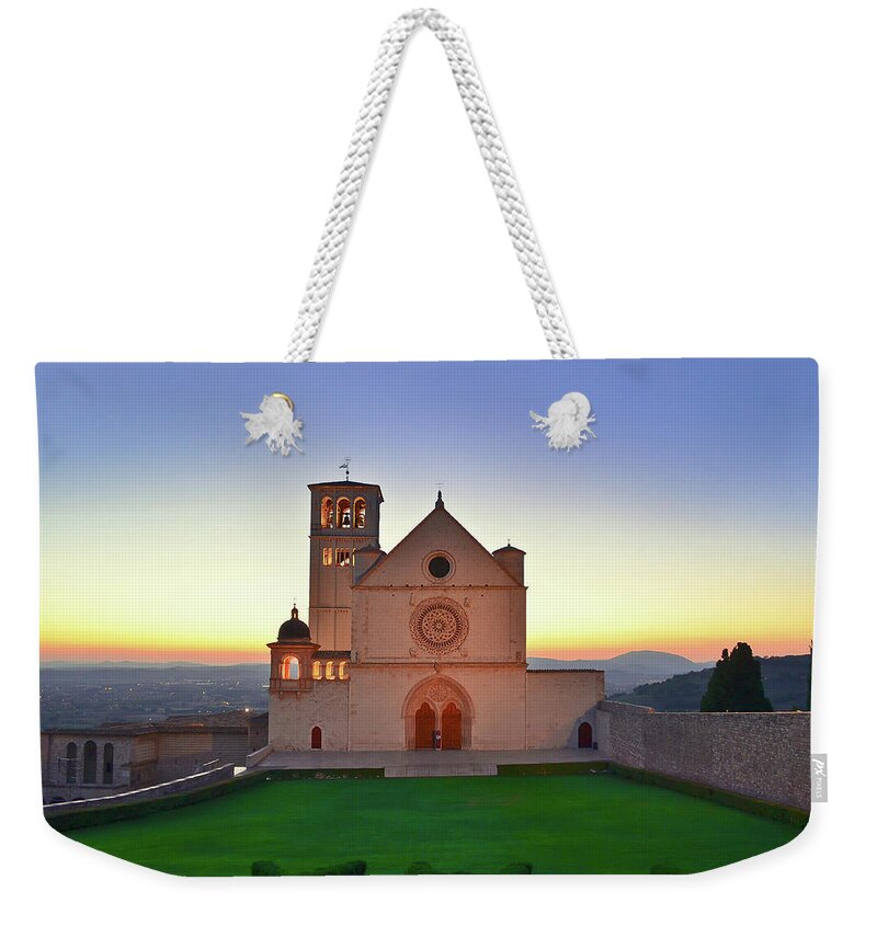 Tranquility Weekender Tote Bag featuring the photograph The Sun Sets Behind St. Francis by Sir Francis Canker Photography