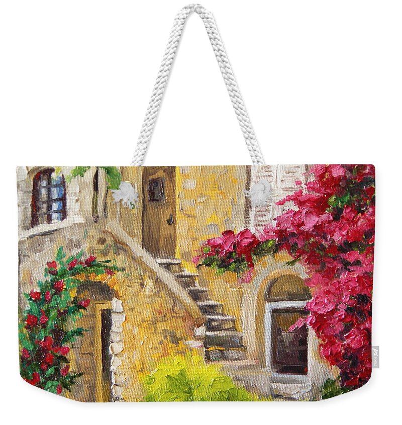  Weekender Tote Bag featuring the painting The Sunny Side by Jennifer Beaudet