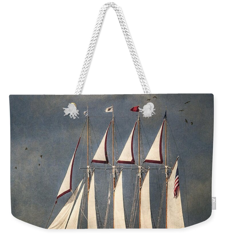 Boats Weekender Tote Bag featuring the photograph The Tall Ship Windy by Dale Kincaid