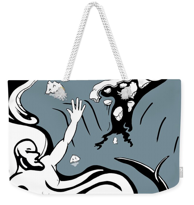 Branch Weekender Tote Bag featuring the digital art The Thaw by Craig Tilley