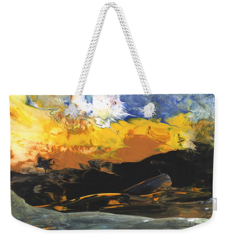 Trees Weekender Tote Bag featuring the painting The Tree by Miki De Goodaboom