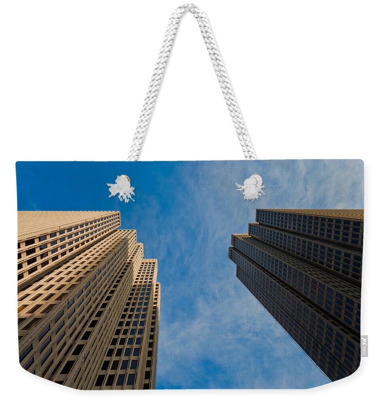 City Weekender Tote Bag featuring the photograph The Twins by Jonathan Nguyen