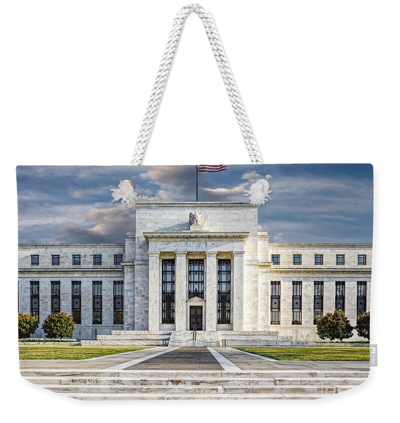 Eccles Building Weekender Tote Bag featuring the photograph The US Federal Reserve Board Building by Susan Candelario
