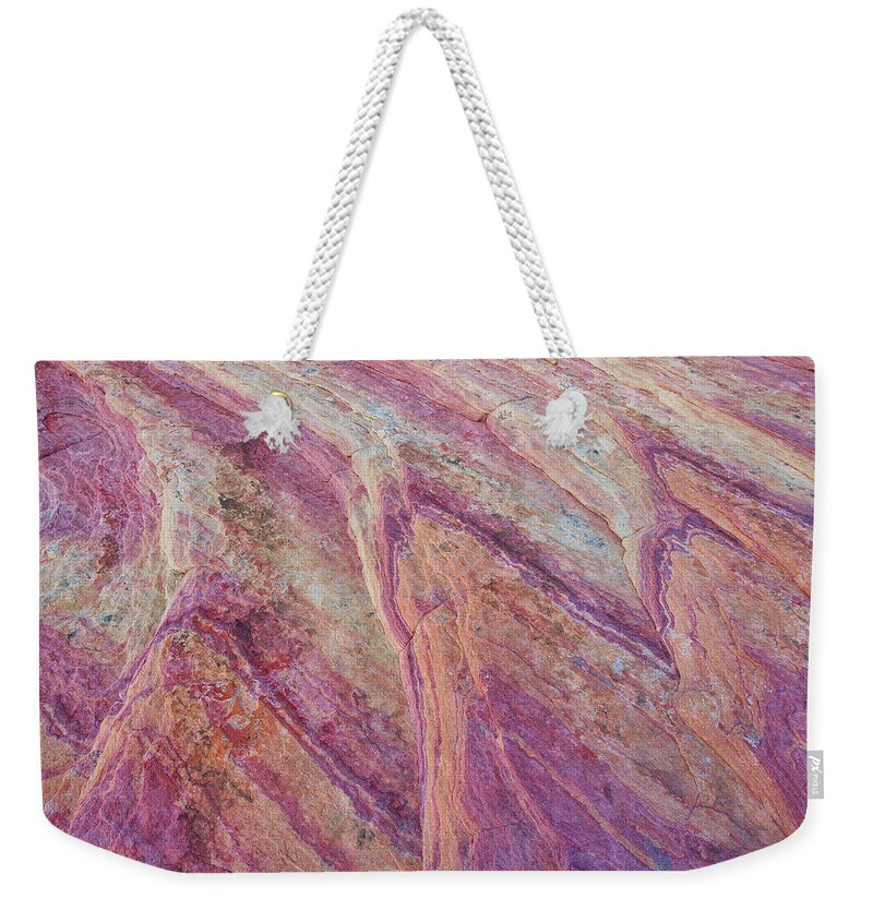 Abstract Weekender Tote Bag featuring the photograph The Valley Floor by Darren White