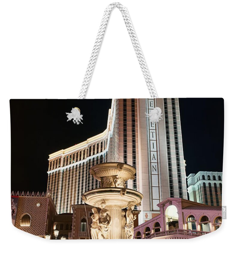 Venetian Weekender Tote Bag featuring the photograph The Venetian by Eddie Yerkish