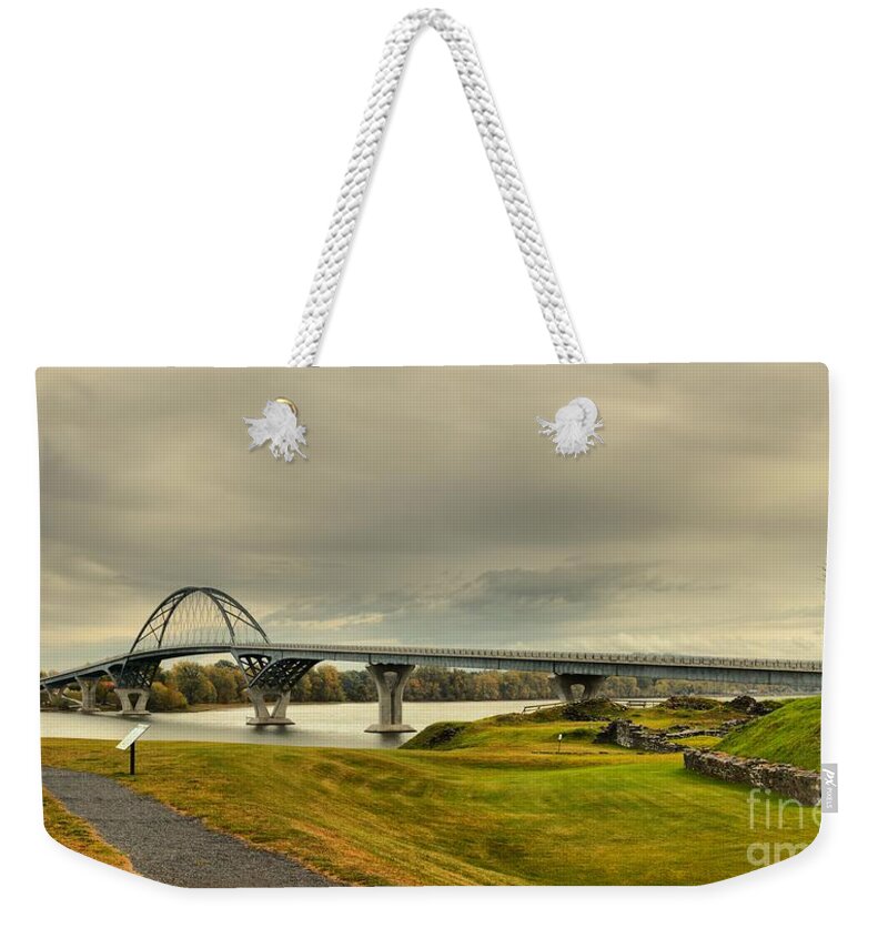 Crown Point New York Weekender Tote Bag featuring the photograph The View From Crown Point New York by Adam Jewell