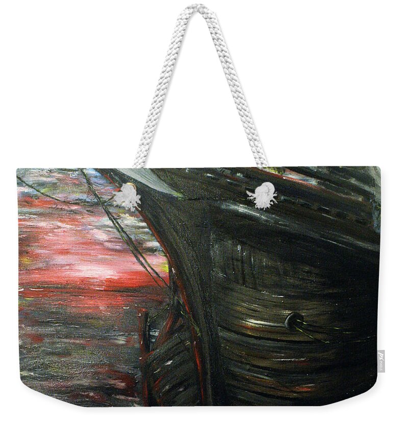 Travel Weekender Tote Bag featuring the painting The Wanderer by Abbie Shores