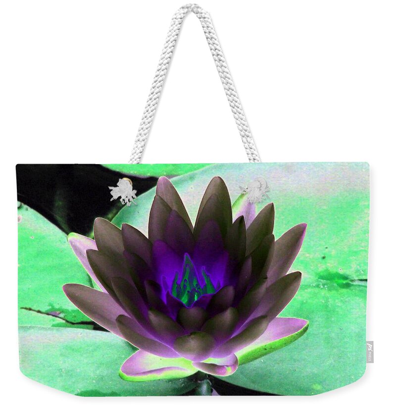 Water Lilies Weekender Tote Bag featuring the photograph The Water Lilies Collection - PhotoPower 1116 by Pamela Critchlow