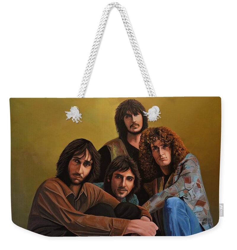 The Who Weekender Tote Bag featuring the painting The Who by Paul Meijering