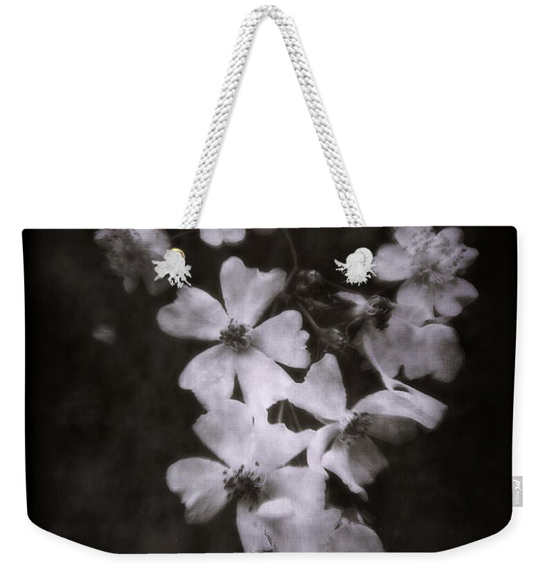 Black And White Weekender Tote Bag featuring the photograph The Wild Roses by Louise Kumpf