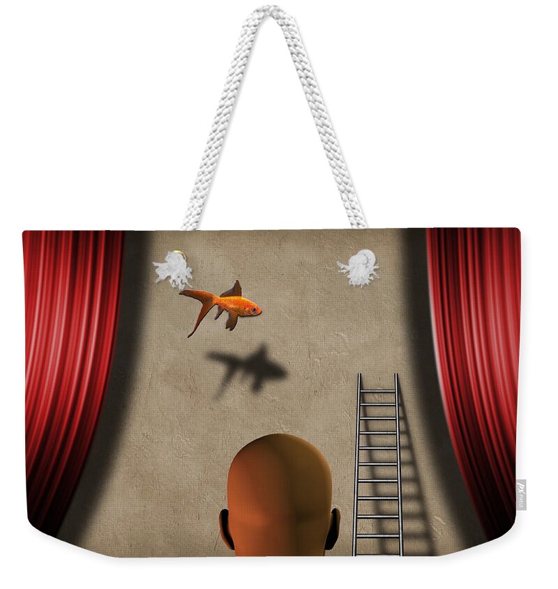 Surreal Weekender Tote Bag featuring the digital art Theater by Bruce Rolff