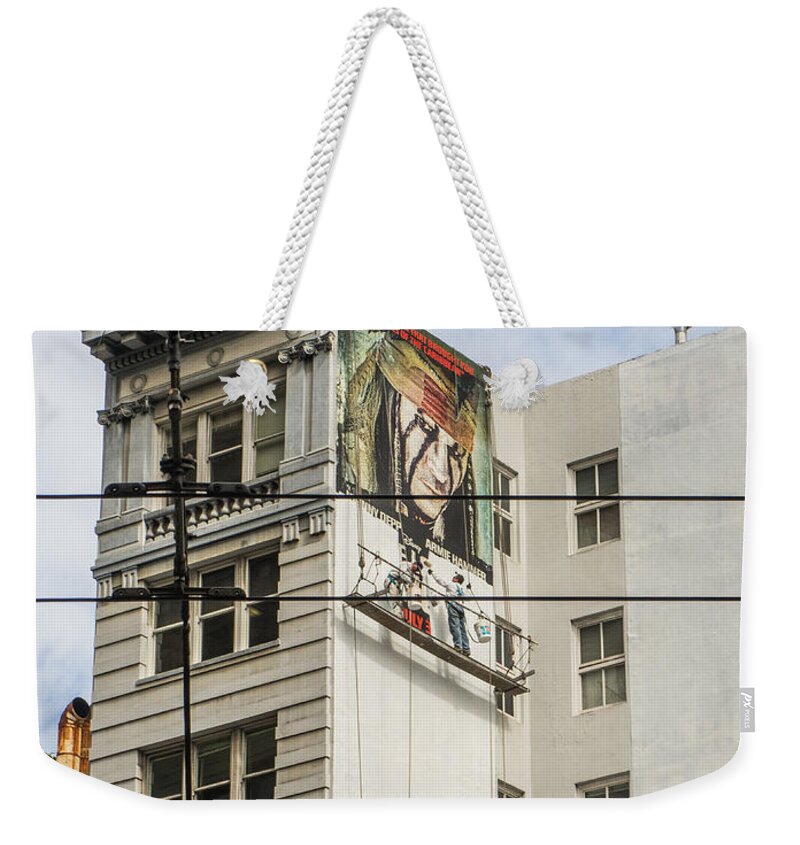 Sf Moma Weekender Tote Bag featuring the photograph There goes Johnny by Weir Here And There