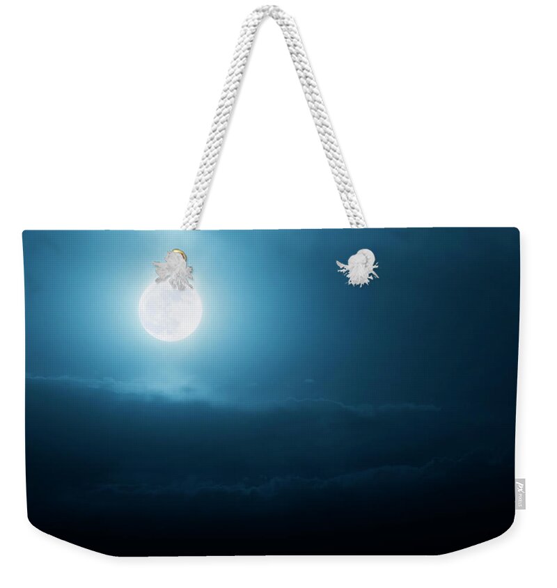 Supermoon Weekender Tote Bag featuring the photograph This Bright Shining Super Moon by Ricardoreitmeyer
