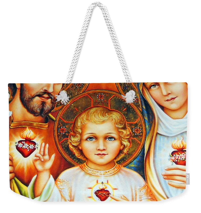 Heart Weekender Tote Bag featuring the photograph Three Hearts by Munir Alawi