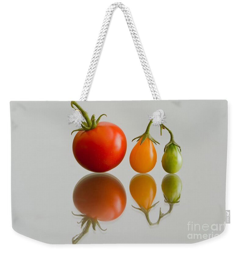 Abstract Weekender Tote Bag featuring the photograph Three of the Kinds by Jonathan Nguyen
