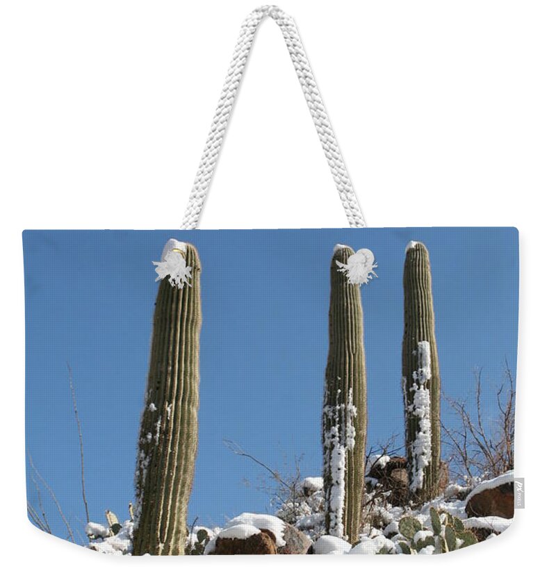 David S Reynolds Weekender Tote Bag featuring the photograph Three sisters by David S Reynolds