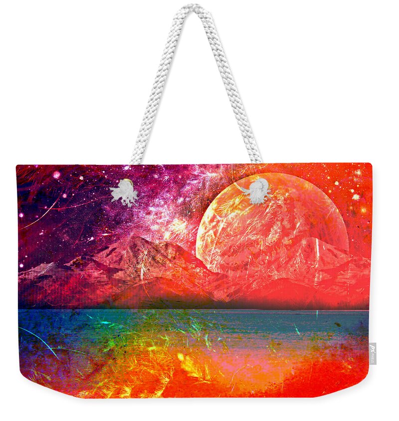 Fantasy Weekender Tote Bag featuring the painting Through Other Eyes by Ally White