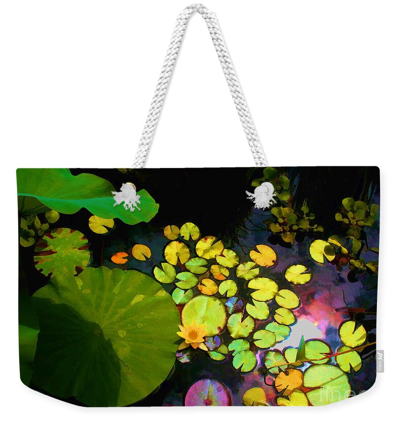 Artistic Photography.digital Art Weekender Tote Bag featuring the photograph Through the looking glass Bristol Rhode Island by Tom Prendergast