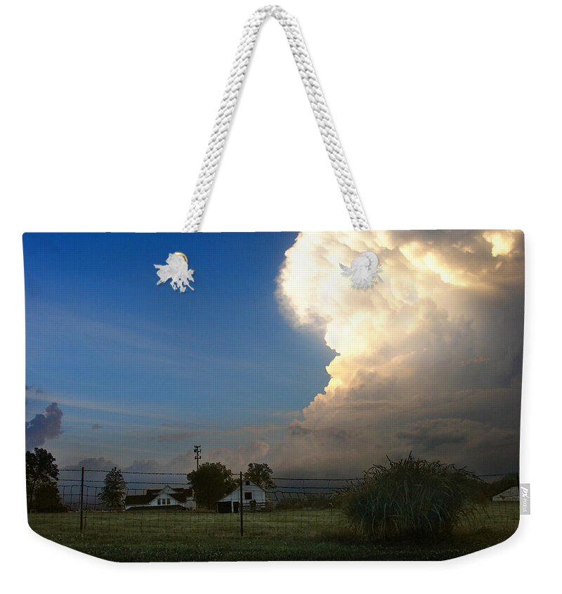 Landscape Weekender Tote Bag featuring the photograph Thunderhead by Steve Karol