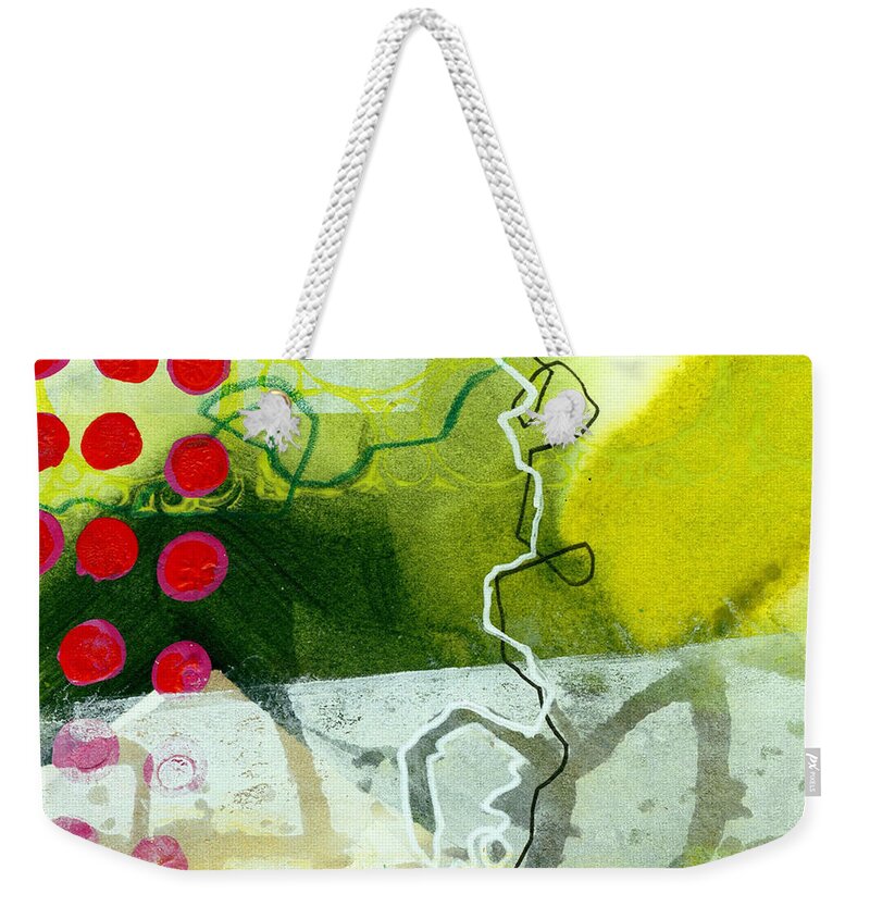 4x4 Weekender Tote Bag featuring the painting Tidal 20 by Jane Davies