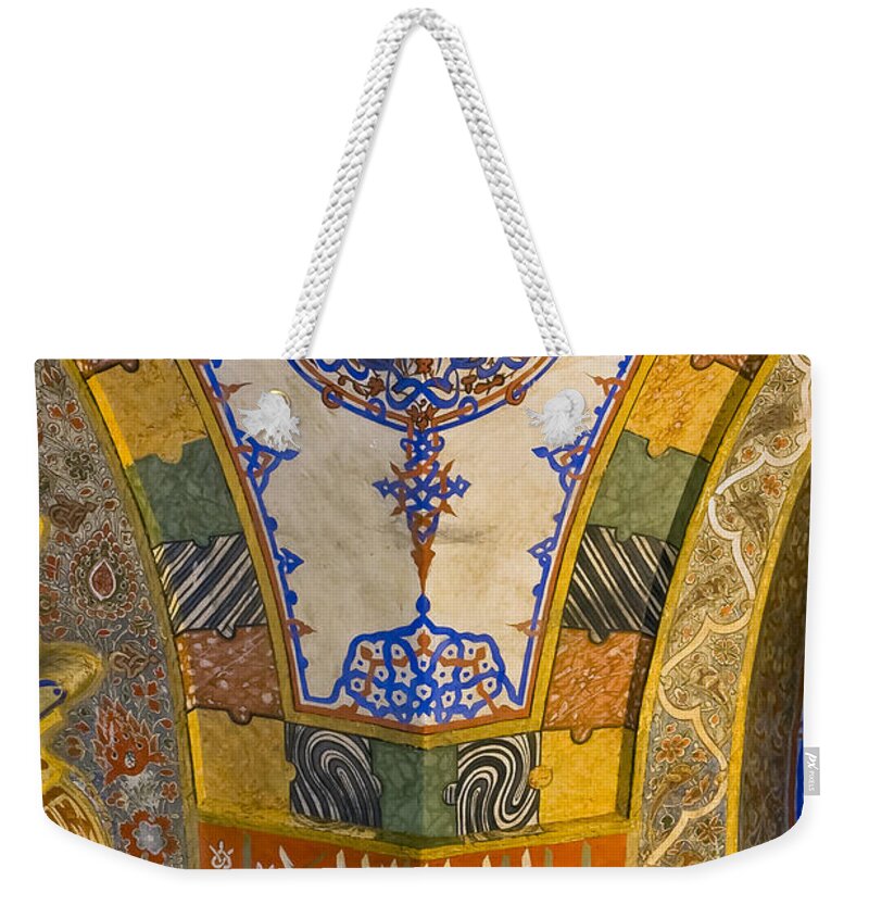 Bursa Weekender Tote Bag featuring the photograph Tile Color by Bob Phillips