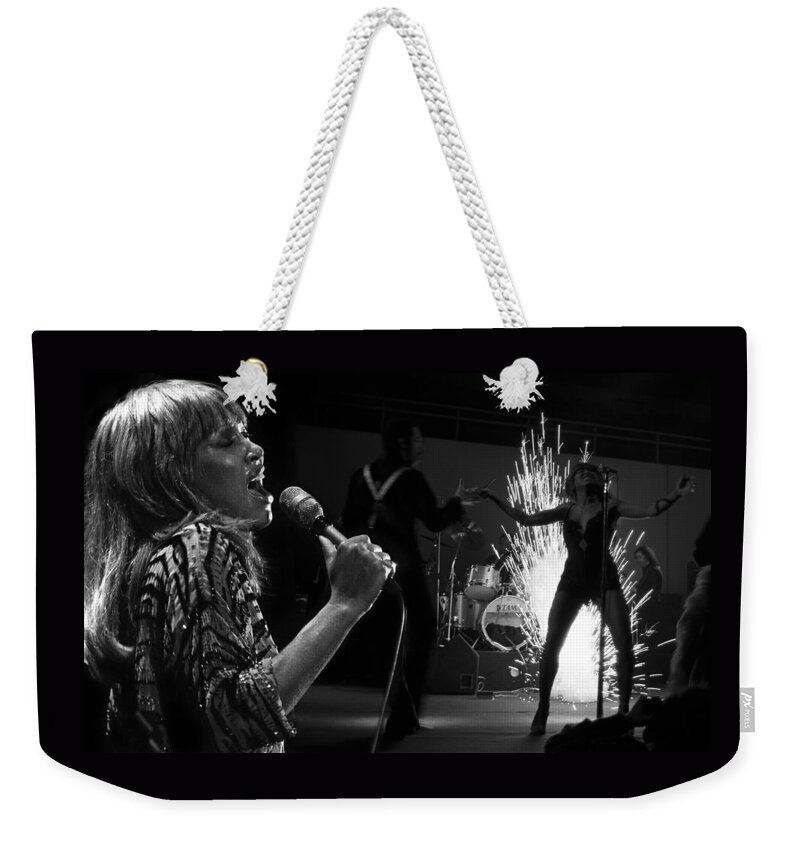 Tina Weekender Tote Bag featuring the photograph Tina Turner by Dragan Kudjerski