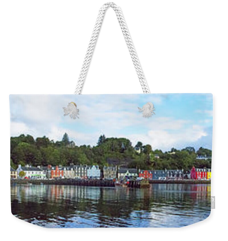Tobermory Weekender Tote Bag featuring the photograph Tobermory Panorama by Chris Thaxter
