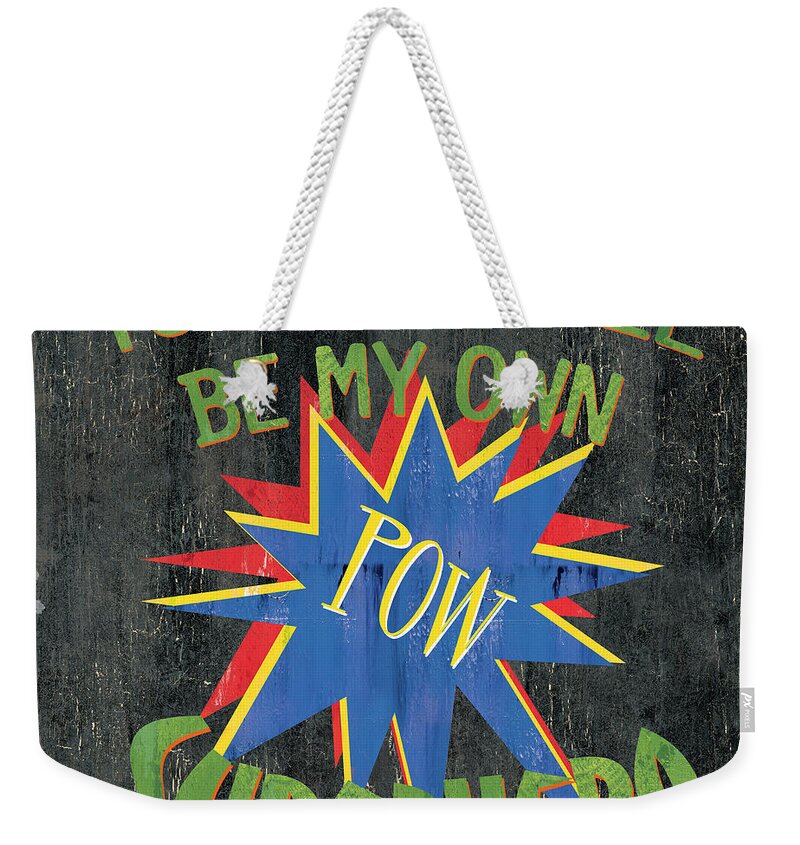 Kids Weekender Tote Bag featuring the painting Today I Will Be... by Debbie DeWitt