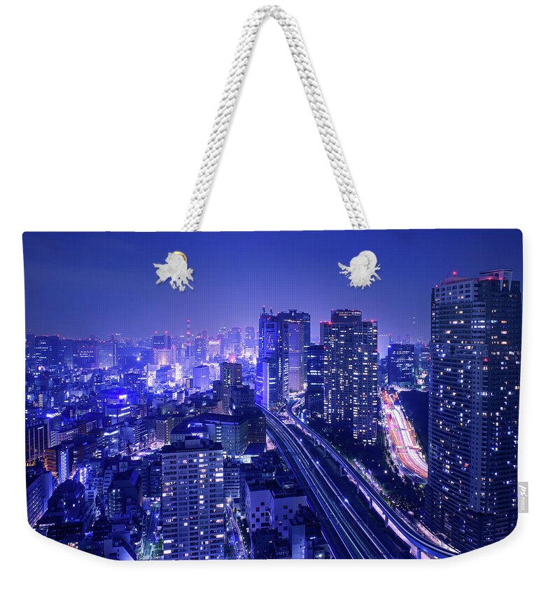 Tranquility Weekender Tote Bag featuring the photograph Tokyo Mori by Jason Arney