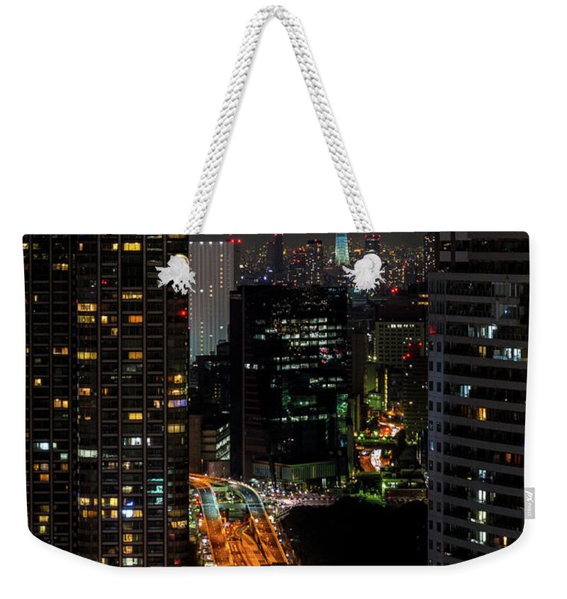 Communications Tower Weekender Tote Bag featuring the photograph Tokyo Sky Tree From The Gap Of The by I Love Photo And Apple.