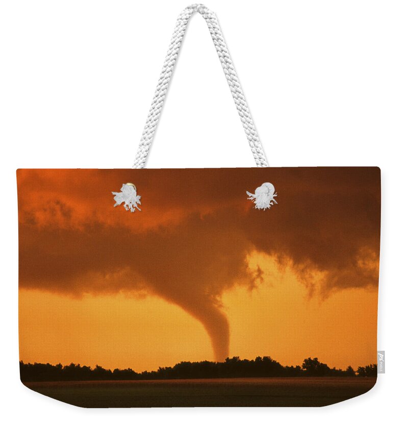 Tornado Weekender Tote Bag featuring the photograph Tornado Sunset 11 x 14 crop by Jason Politte