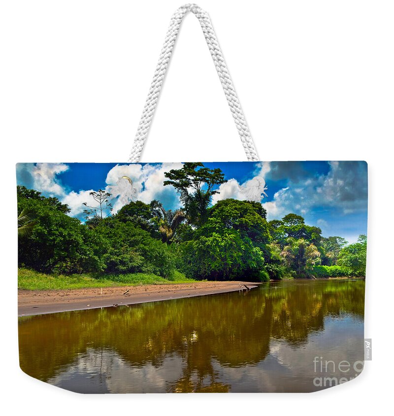 Tortuguero Weekender Tote Bag featuring the photograph Tortuguero River Canals by Gary Keesler