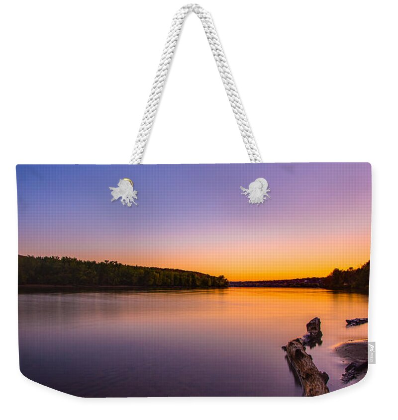 Stillwater Weekender Tote Bag featuring the photograph Tranquility by Adam Mateo Fierro