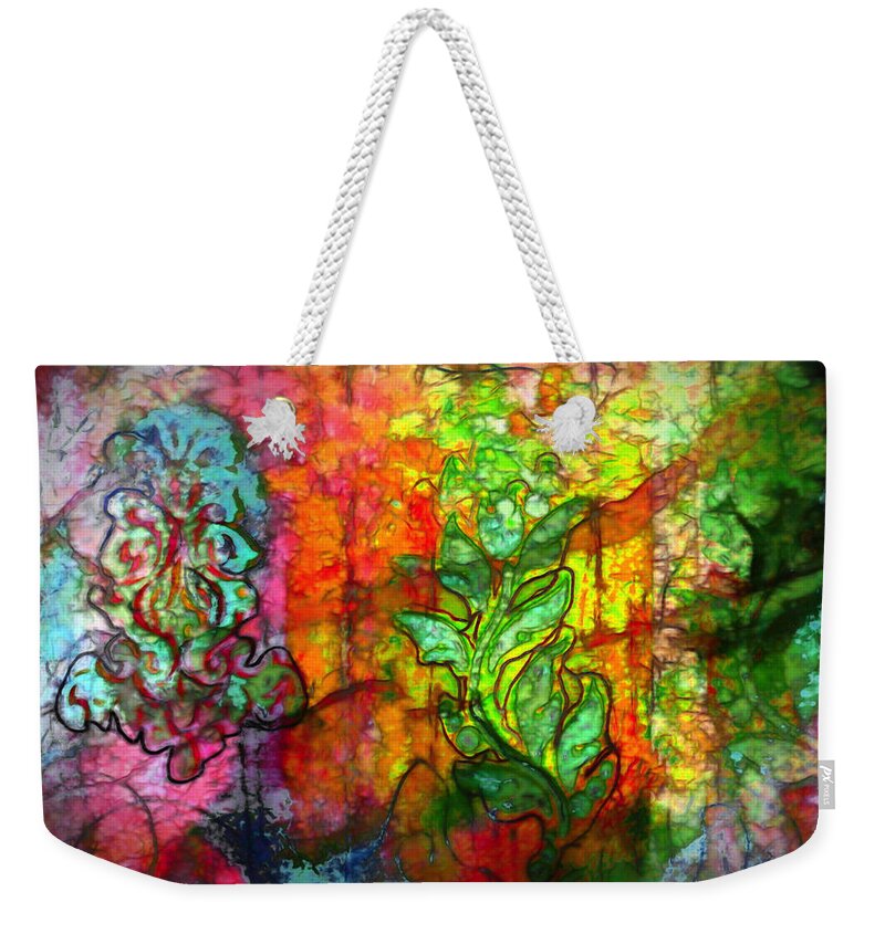 Transformation Weekender Tote Bag featuring the mixed media Transformation by Bellesouth Studio