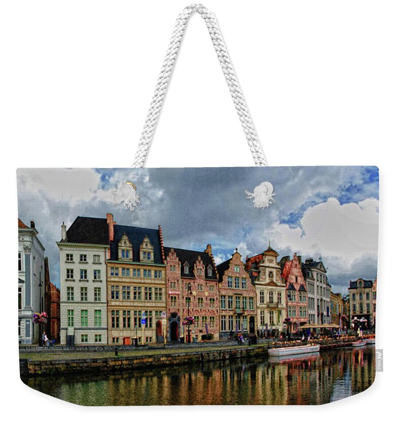 Belgium Weekender Tote Bag featuring the photograph Treasures Of Ghent by ©jesuscm