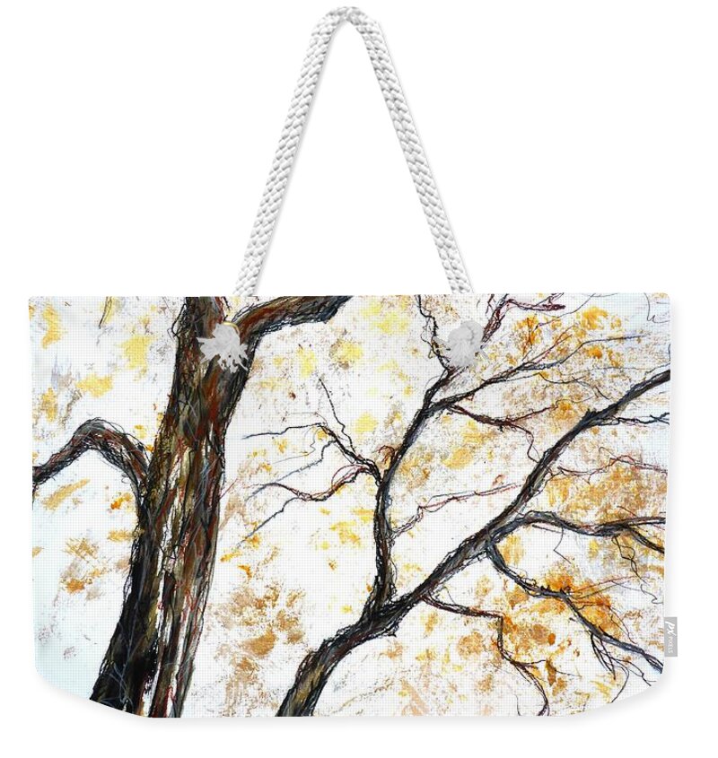Tree Weekender Tote Bag featuring the painting Tree by Cristina Stefan