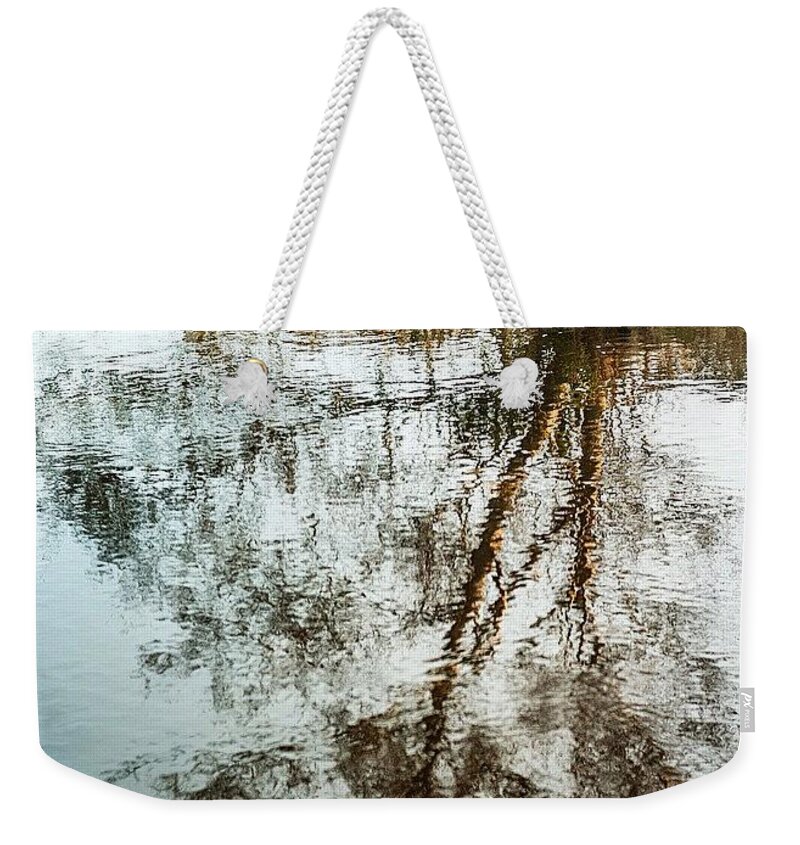 Reflection Weekender Tote Bag featuring the photograph Treeflection by Aleck Cartwright