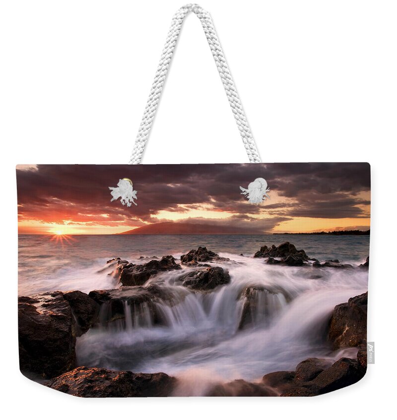  Hawaii Weekender Tote Bag featuring the photograph Tropical Cauldron by Michael Dawson