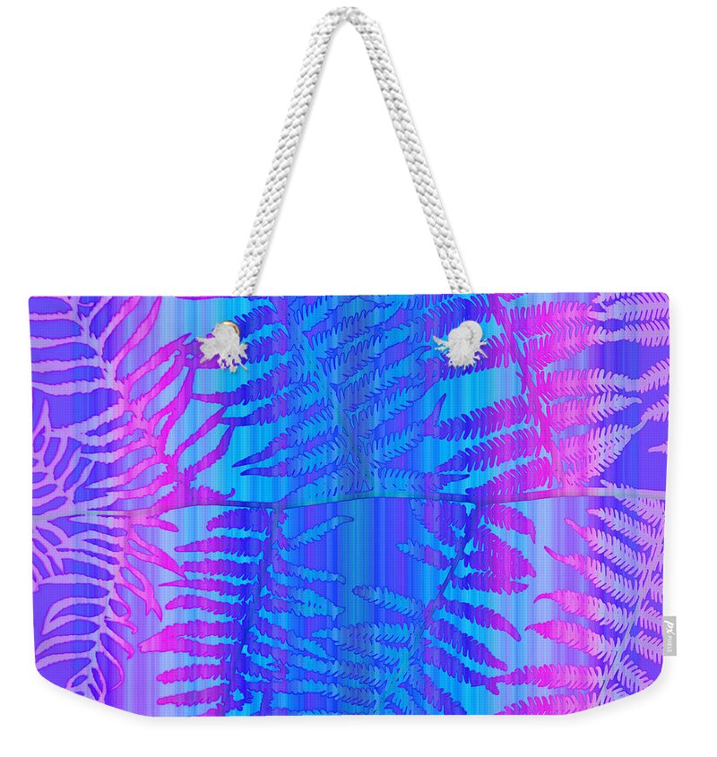 Abstract Weekender Tote Bag featuring the photograph Tropical Delight by Holly Kempe